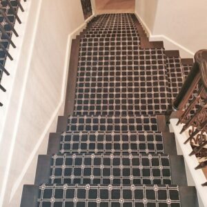 Geometric Square Stair Hall Runner