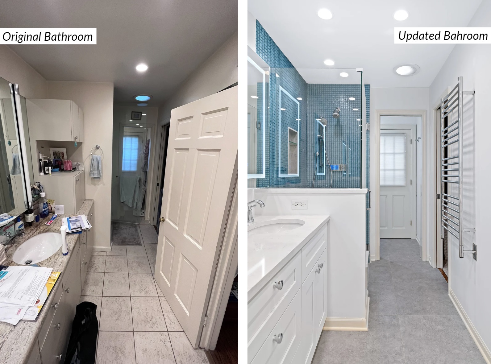 Before After Bathroom Renovation by Kashian Bros