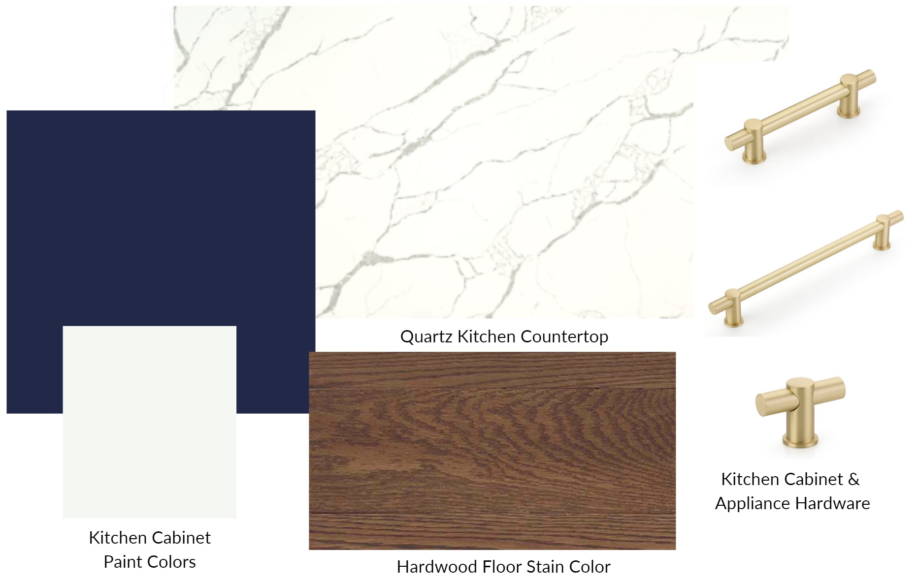 Mood Board Elements for New Kitchen Style Designed by Kashian Bros