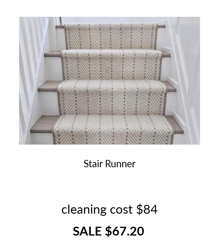 Sale prices Kashian Bros 20 off Carpet cleaning sale stair runner
