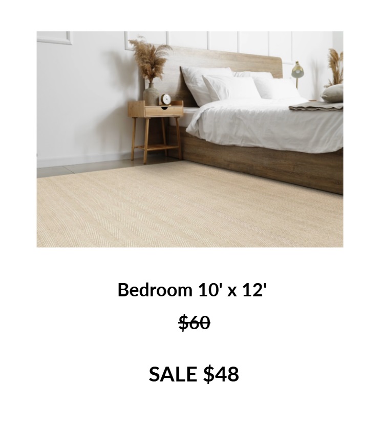 Sale prices Kashian Bros 20 off Carpet cleaning sale BedRoom