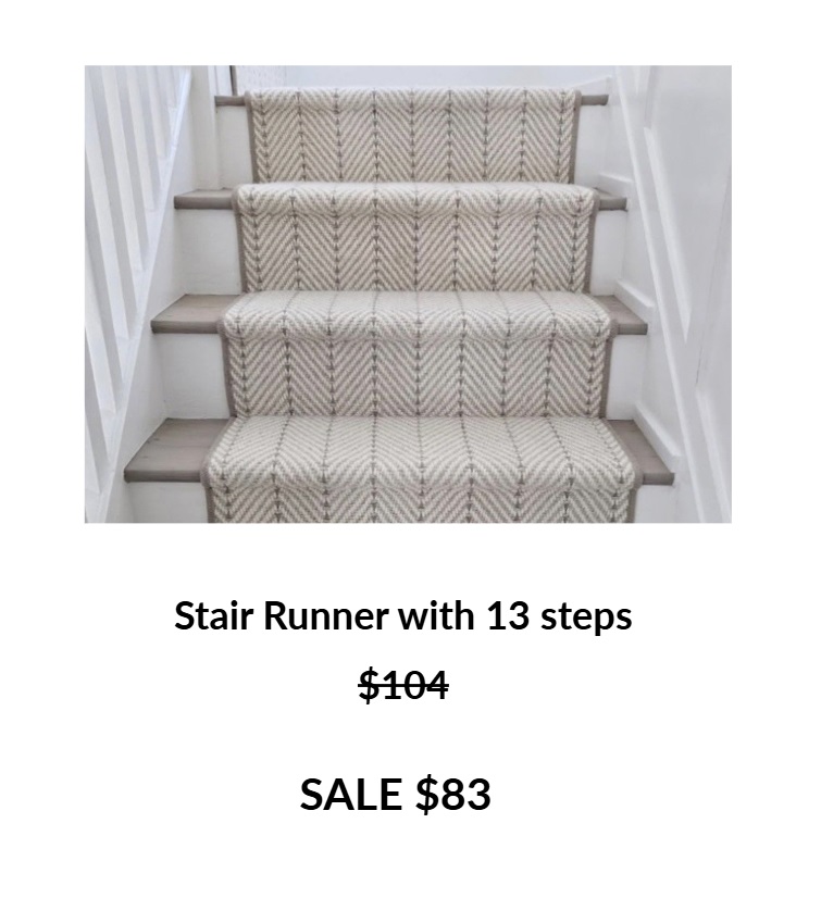 Sale prices Kashian Bros 20 off Carpet cleaning sale Stair Runners